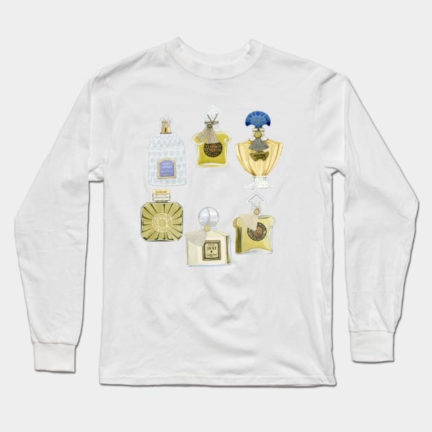Guerlain Perfumes Long Sleeve T-Shirt by Golden Section